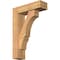 Ekena Millwork Balboa Block Smooth Bracket w/ Offset Brace, Western Red Cedar, 5 1/2"W x 18"D x 26"H BKT0604X18X26BOA05SWR - alternate 1